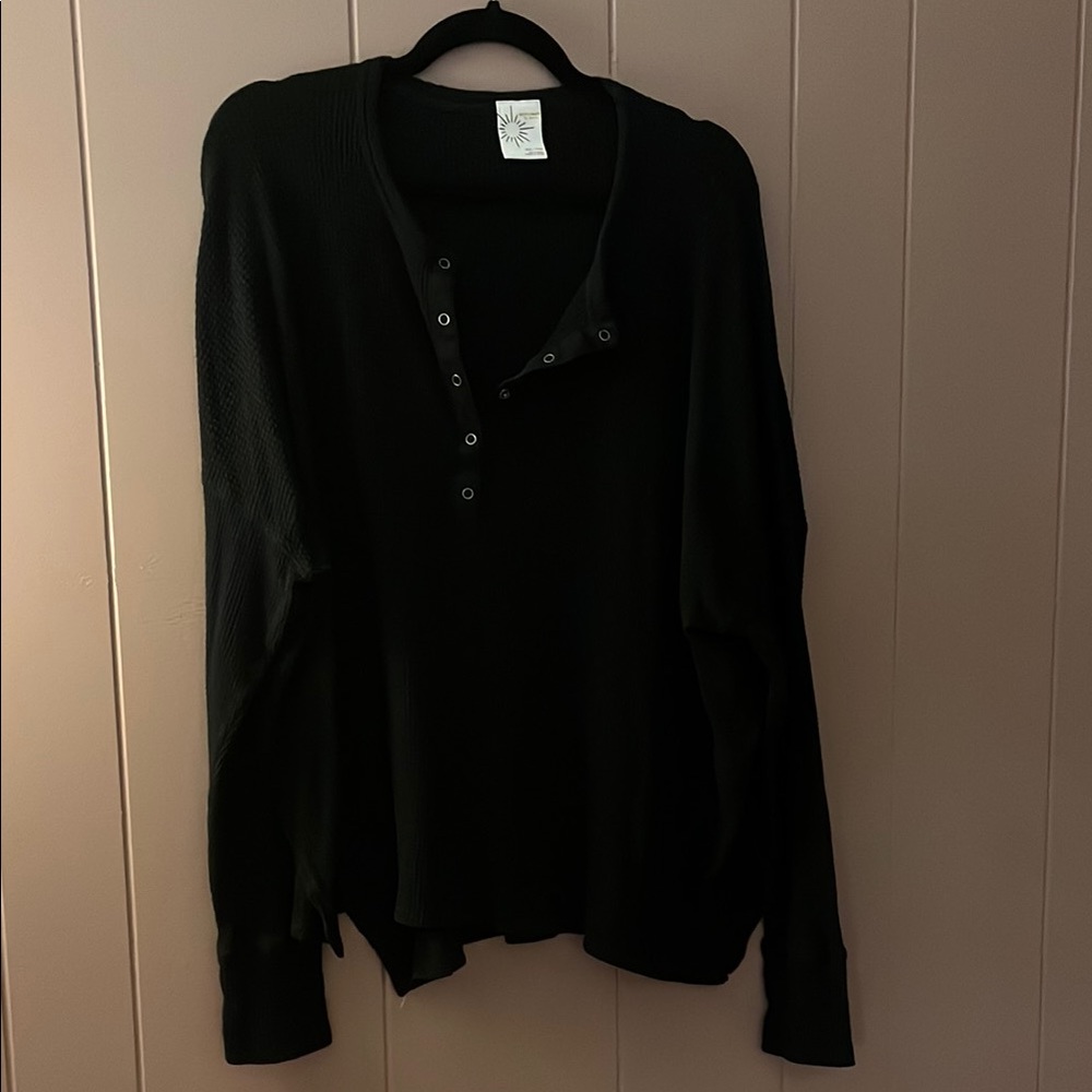 Aerie Henley Long Sleeve Shirt